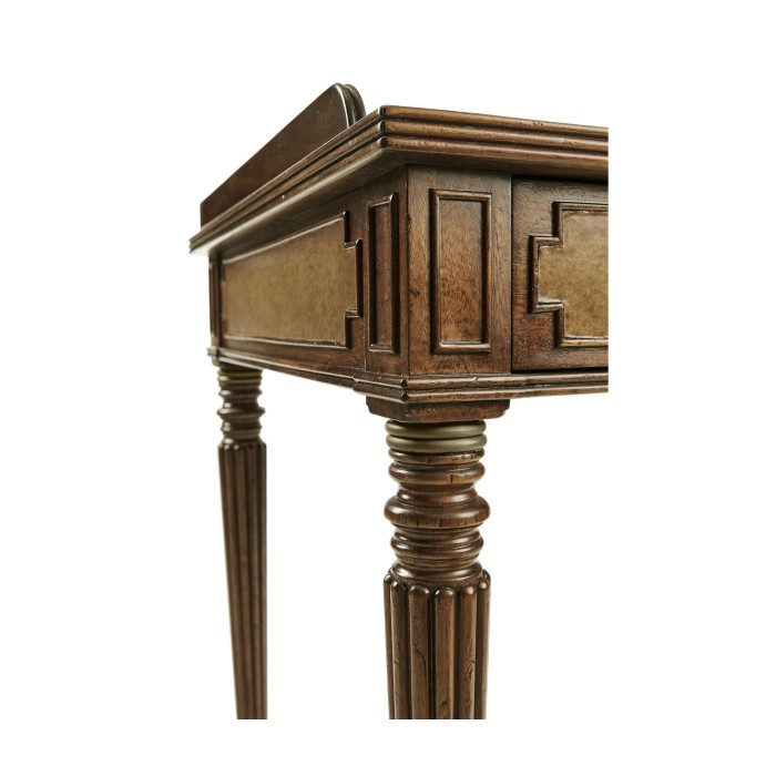 Leather inset dressing table