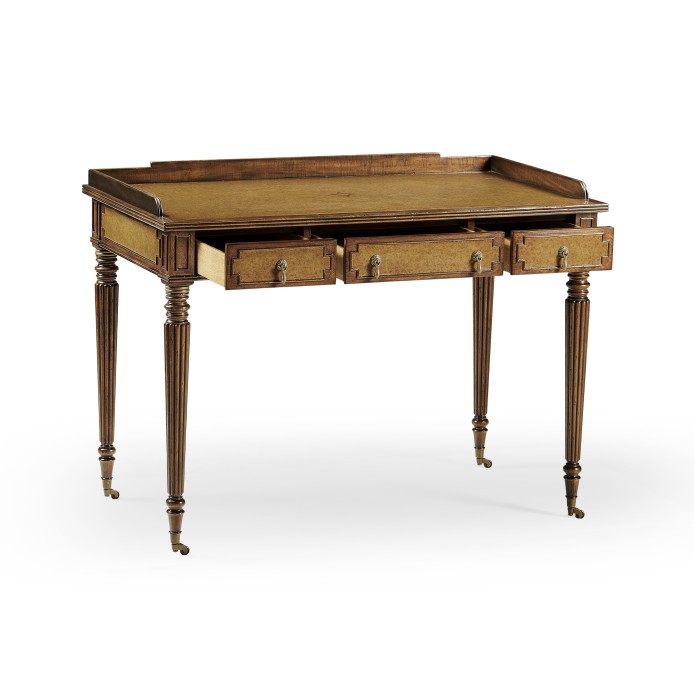 Leather inset dressing table