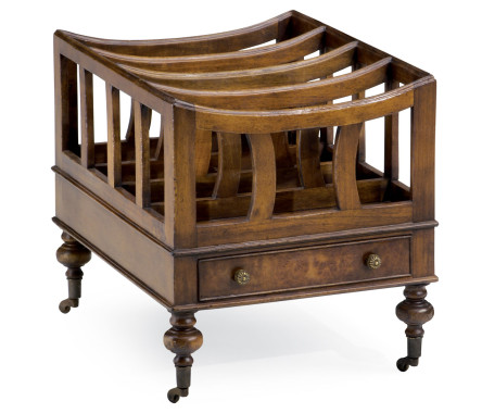 Walnut Canterbury with One Drawer