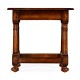 Octagonal dark walnut side table
