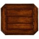 Octagonal dark walnut side table