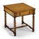 Parquet veneer end table