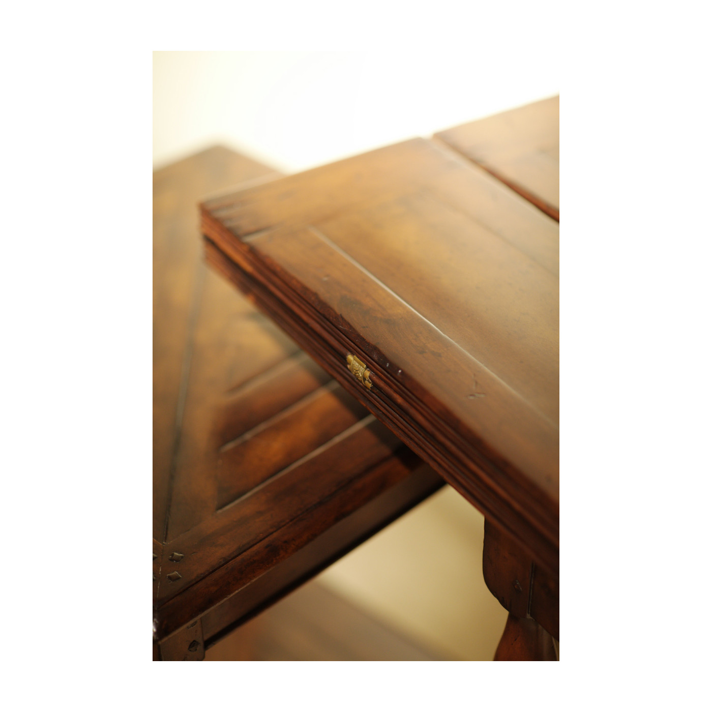 Square Parquet Topped Side Table