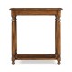 Square Parquet Topped Side Table with Undertier