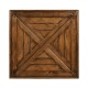 Square Parquet Topped Side Table with Undertier