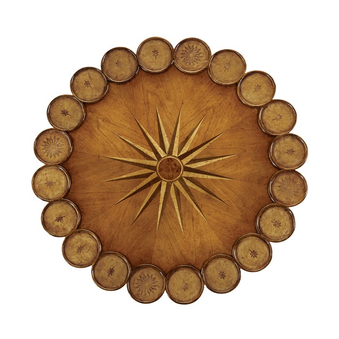 George II starburst lamp table