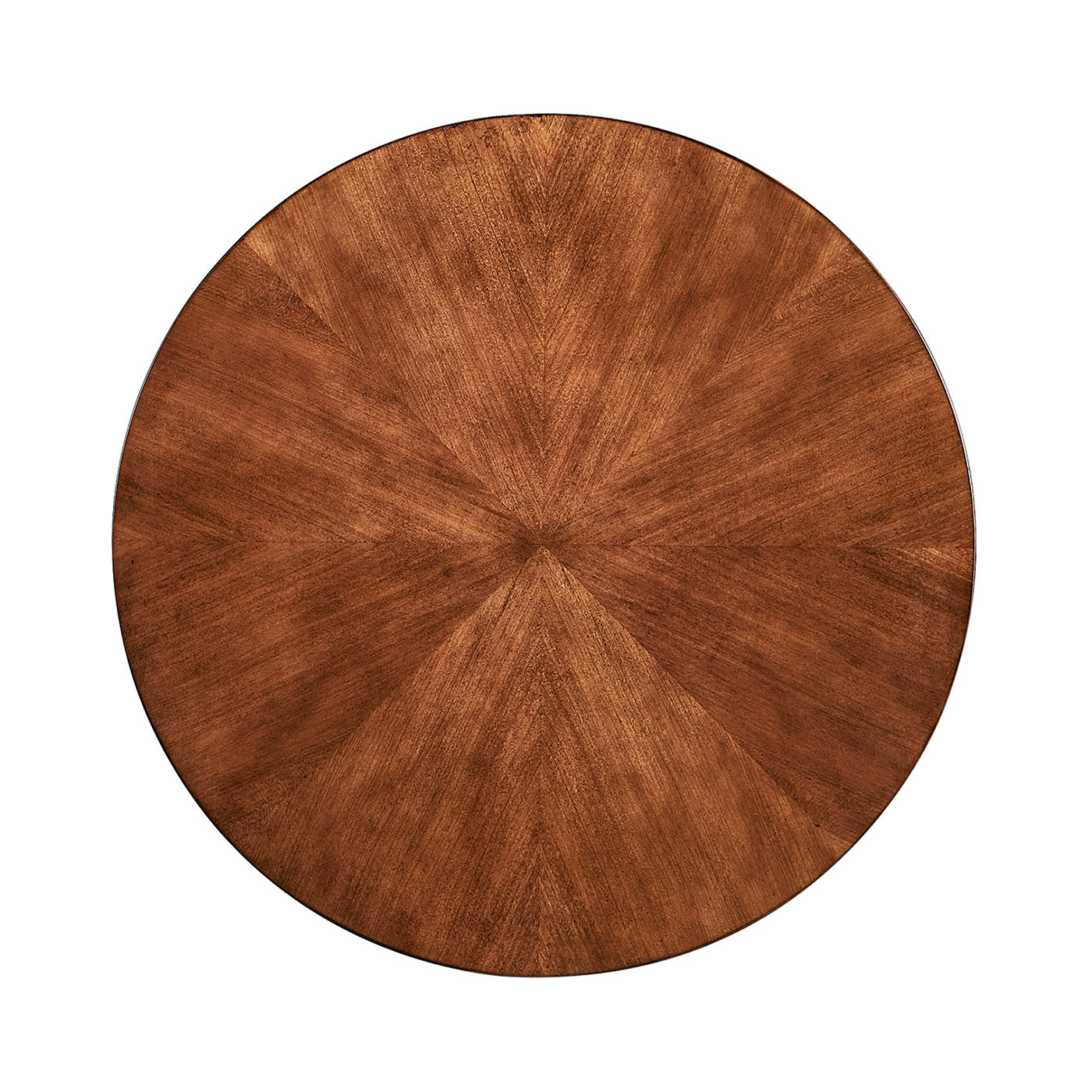Round parquet topped side table for LDS - Taylorsville Temple