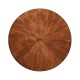 Round parquet topped side table for LDS - Taylorsville Temple