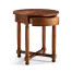 Round parquet topped side table for LDS - Taylorsville Temple