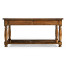 Square parquet topped coffee table