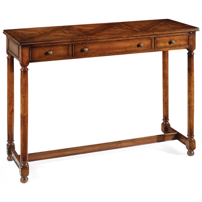 Walnut Parquet Console