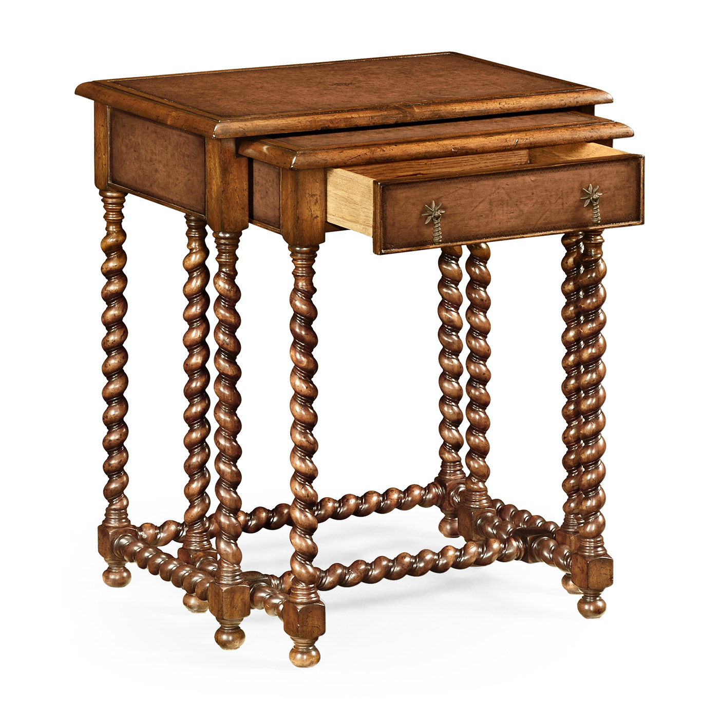 Pair of Nesting Walnut Tables