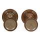 Pair of Twisted Walnut Candlesticks