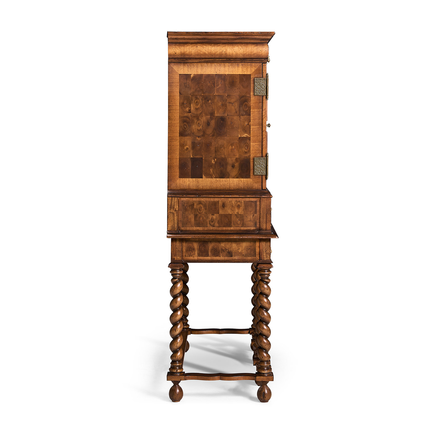William & Mary Walnut & Oyster Secrétaire Cabinet 