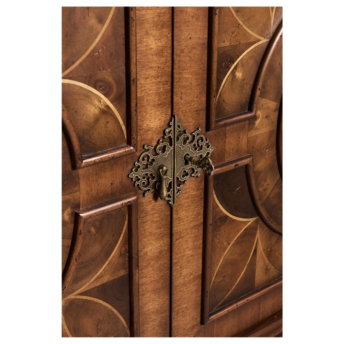 William & Mary Walnut & Oyster Secrétaire Cabinet 