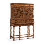 William & Mary Walnut & Oyster Secrétaire Cabinet 