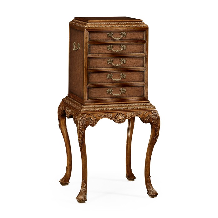 George II style flatware cabinet