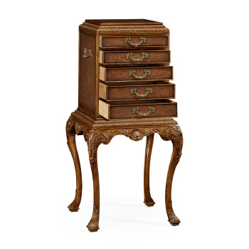 George II style flatware cabinet