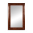 Walnut & oyster veneer rectangular mirror