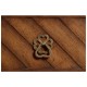 Walnut parquet chest of three drawers
