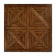 Square parquet coffee table with 14 drawers