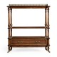 Victorian style three-tier rectangular étagère
