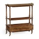 Victorian style three-tier rectangular étagère