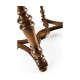 Oval marquetry side table