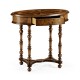 Oval marquetry side table