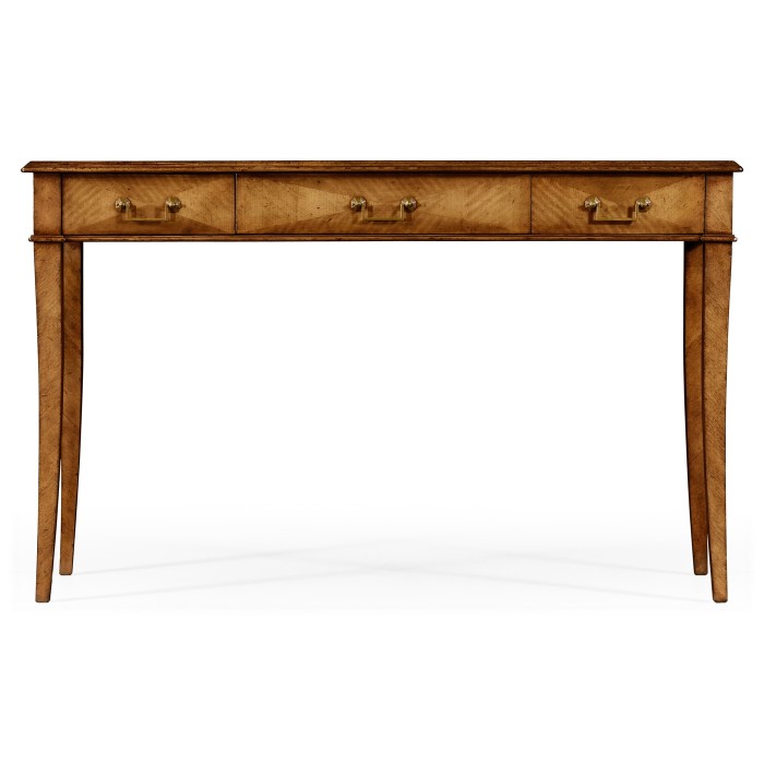 Satinwood parquet console