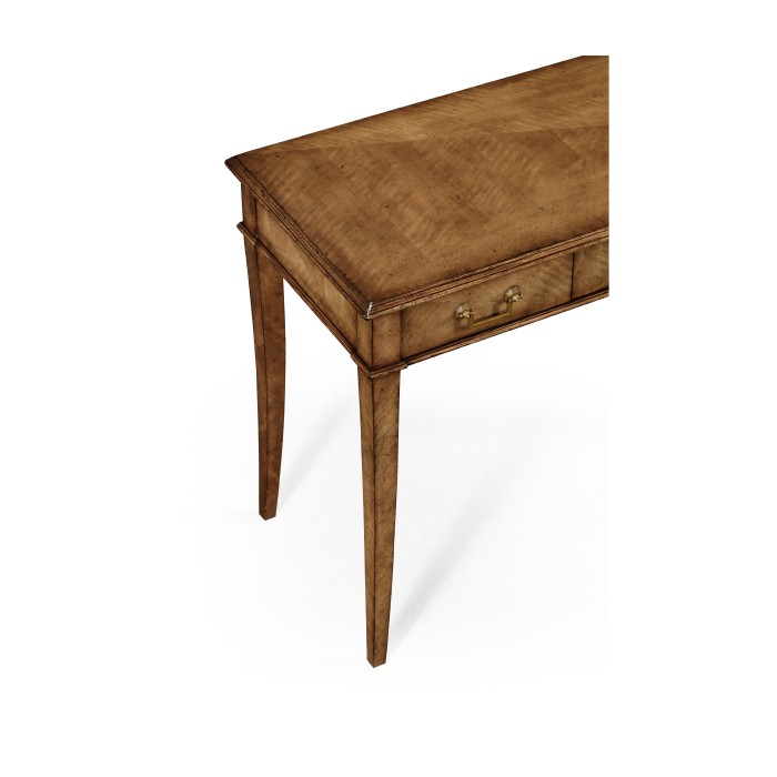 Satinwood parquet console