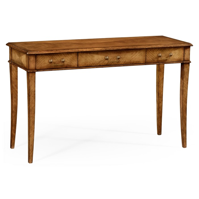 Satinwood parquet console
