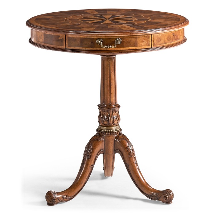 Oyster Veneer Lamp Table