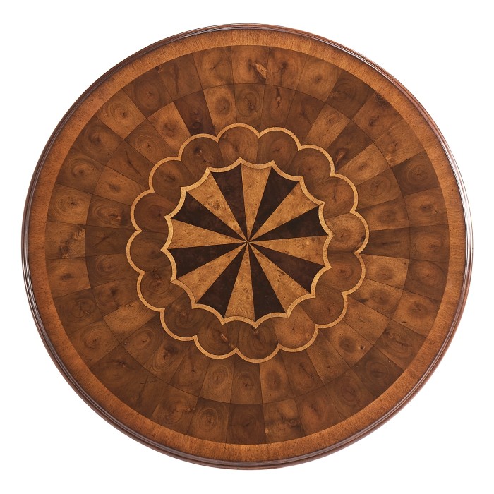 Oyster Veneer Lamp Table