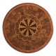 Oyster Veneer Lamp Table