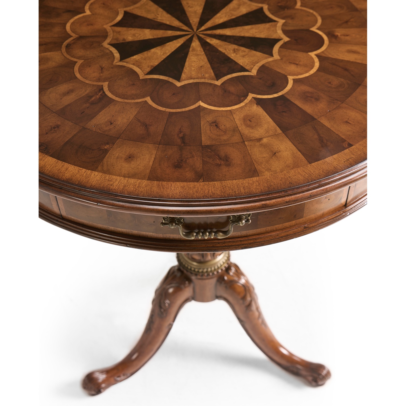 Oyster Veneer Lamp Table