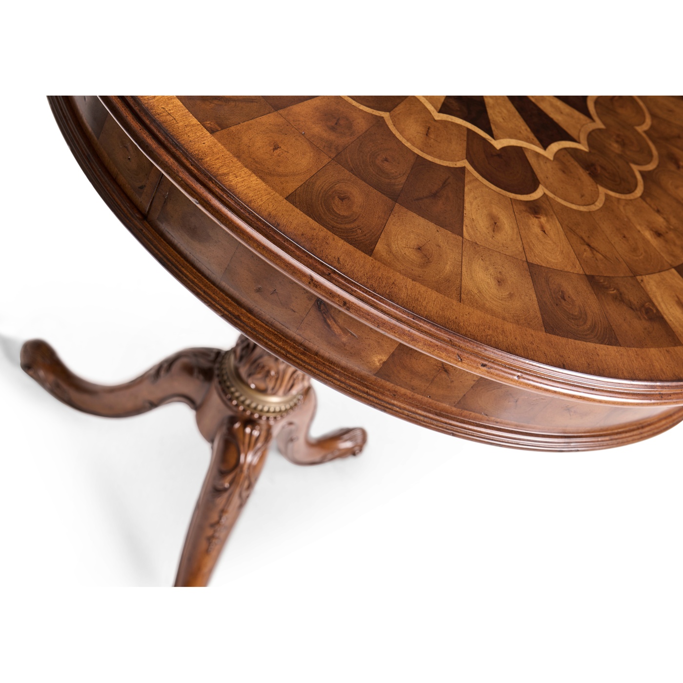 Oyster Veneer Lamp Table