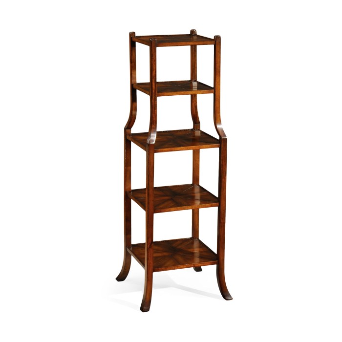 Parquet five-tier étagère (Walnut)