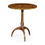 Small lamp table with starburst inlay
