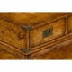 Rectangular campaign walnut coffee table