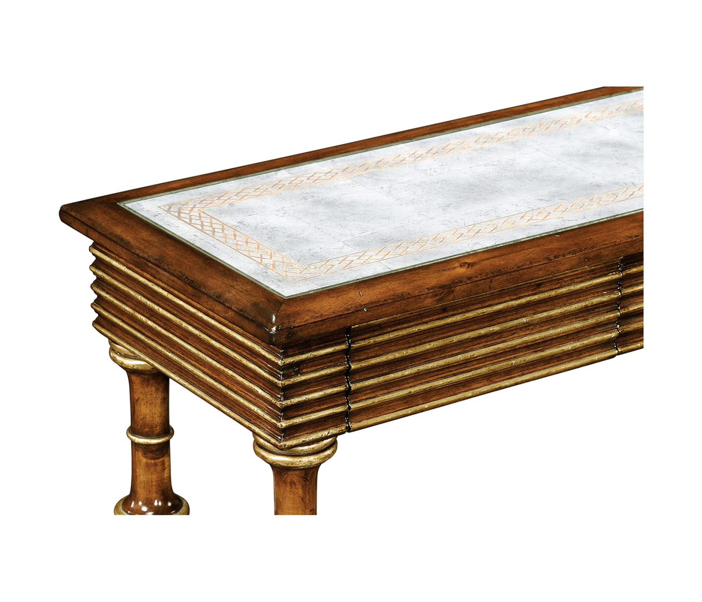 Églomisé & walnut console