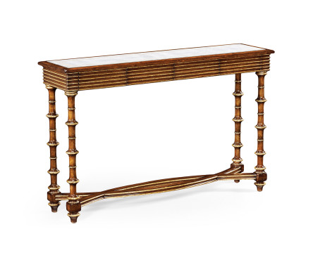 Églomisé & walnut console