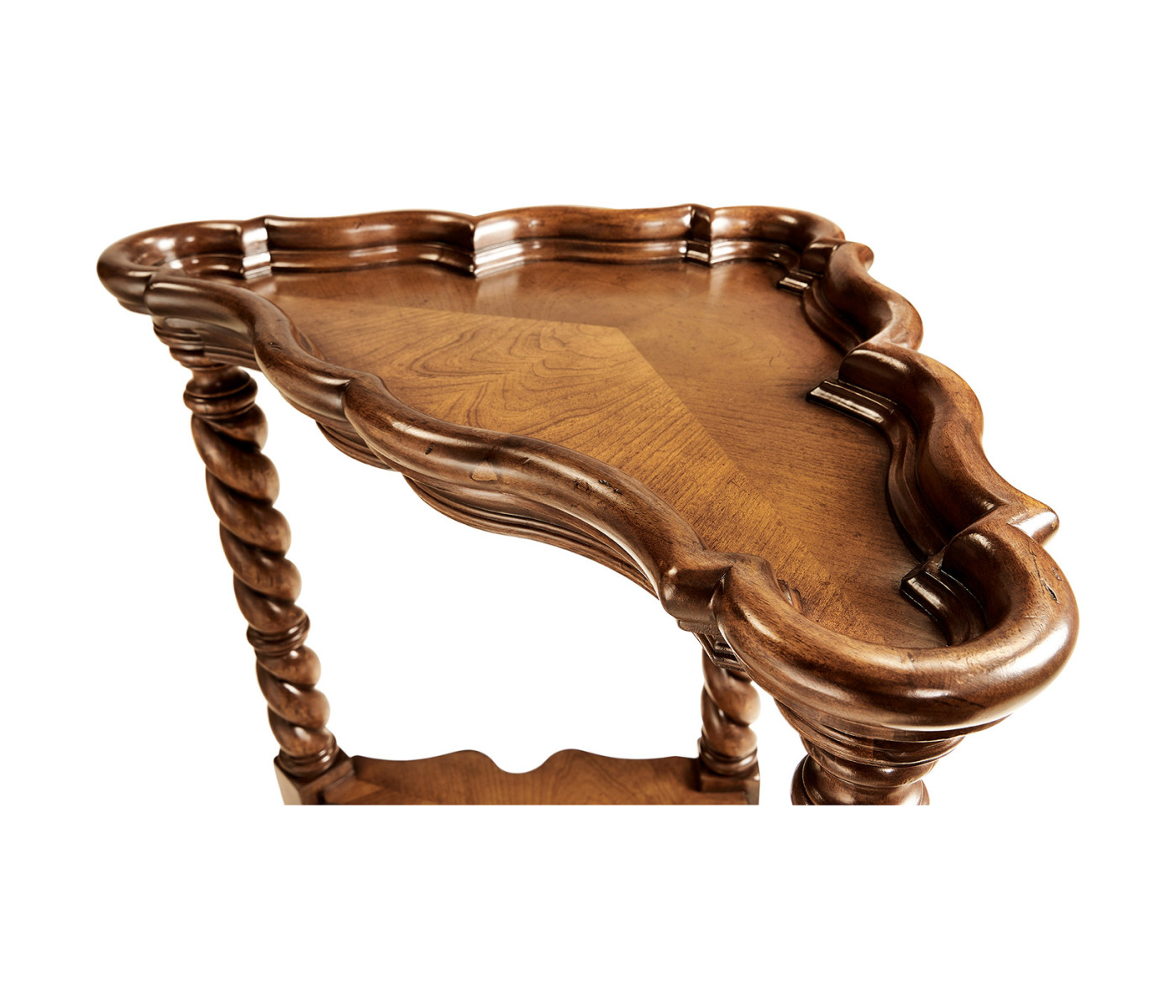 Serpentine corner table
