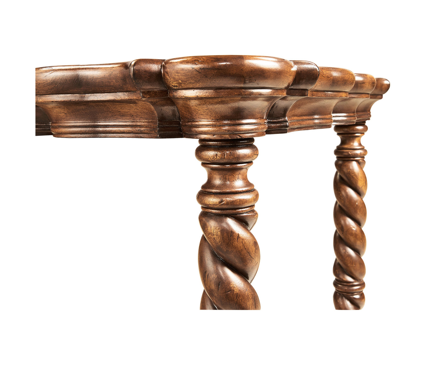 Serpentine corner table
