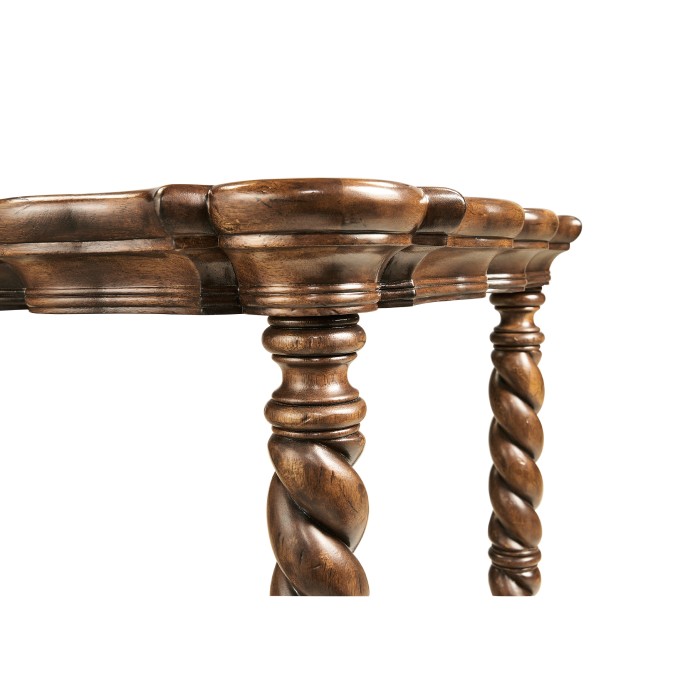 Serpentine corner table