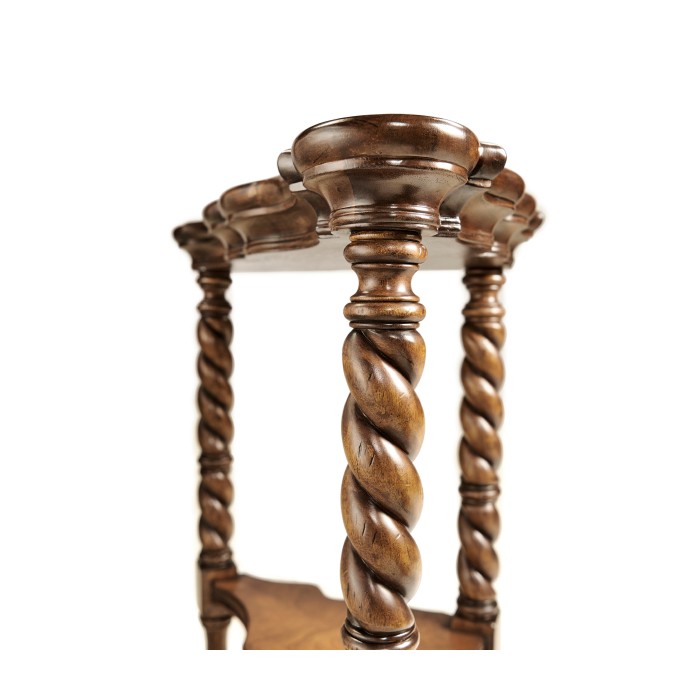 Serpentine corner table