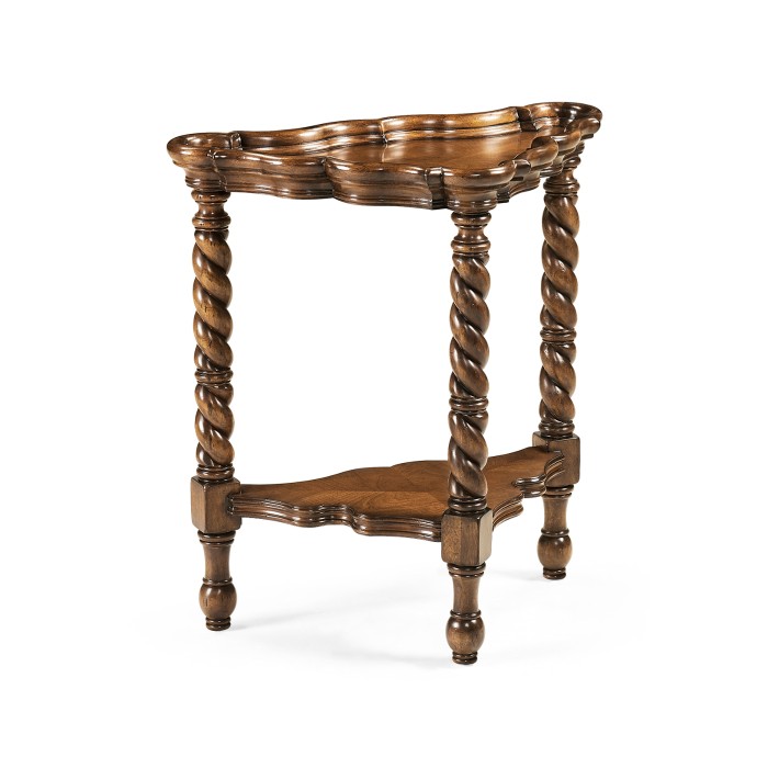 Serpentine corner table