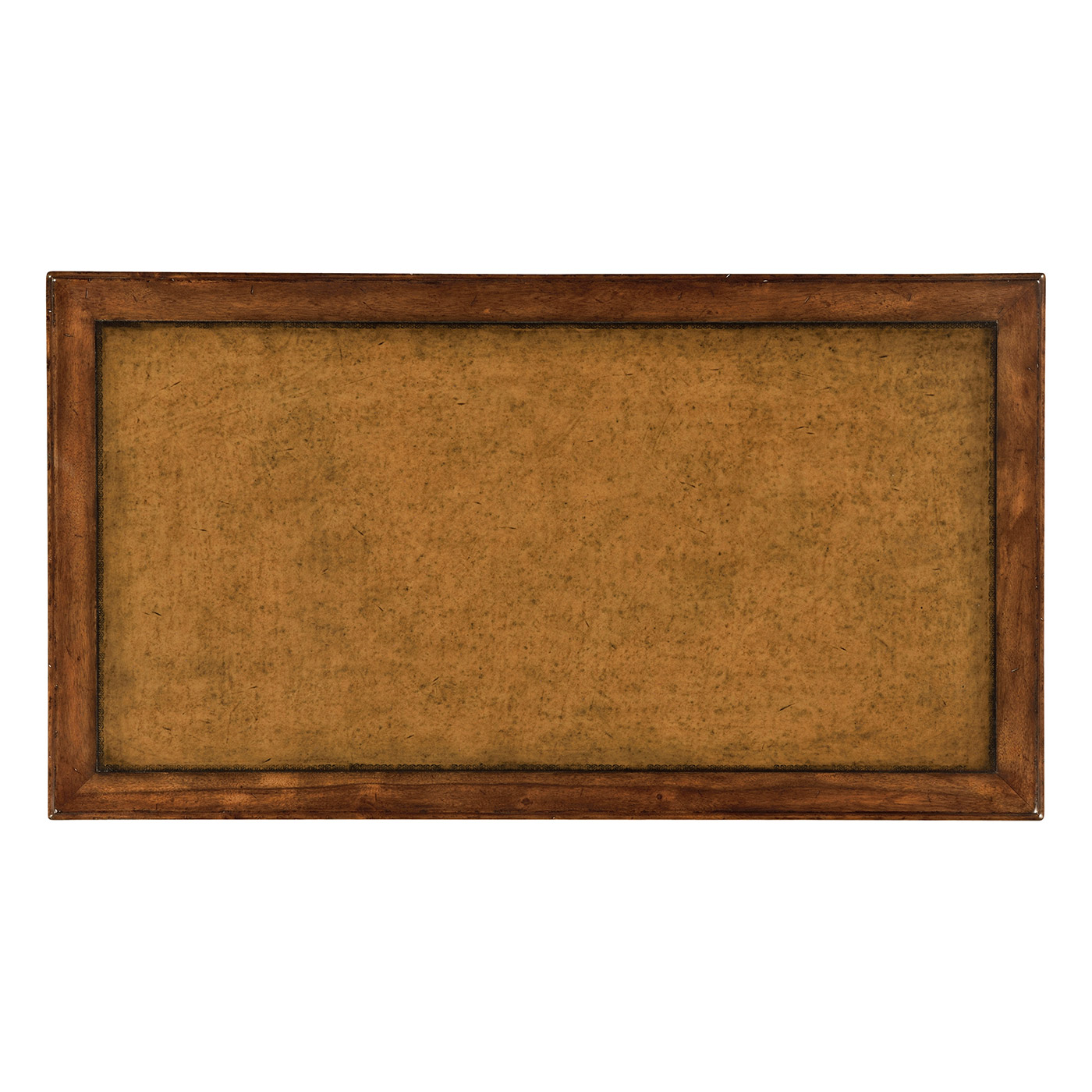 Leather & walnut turned desk