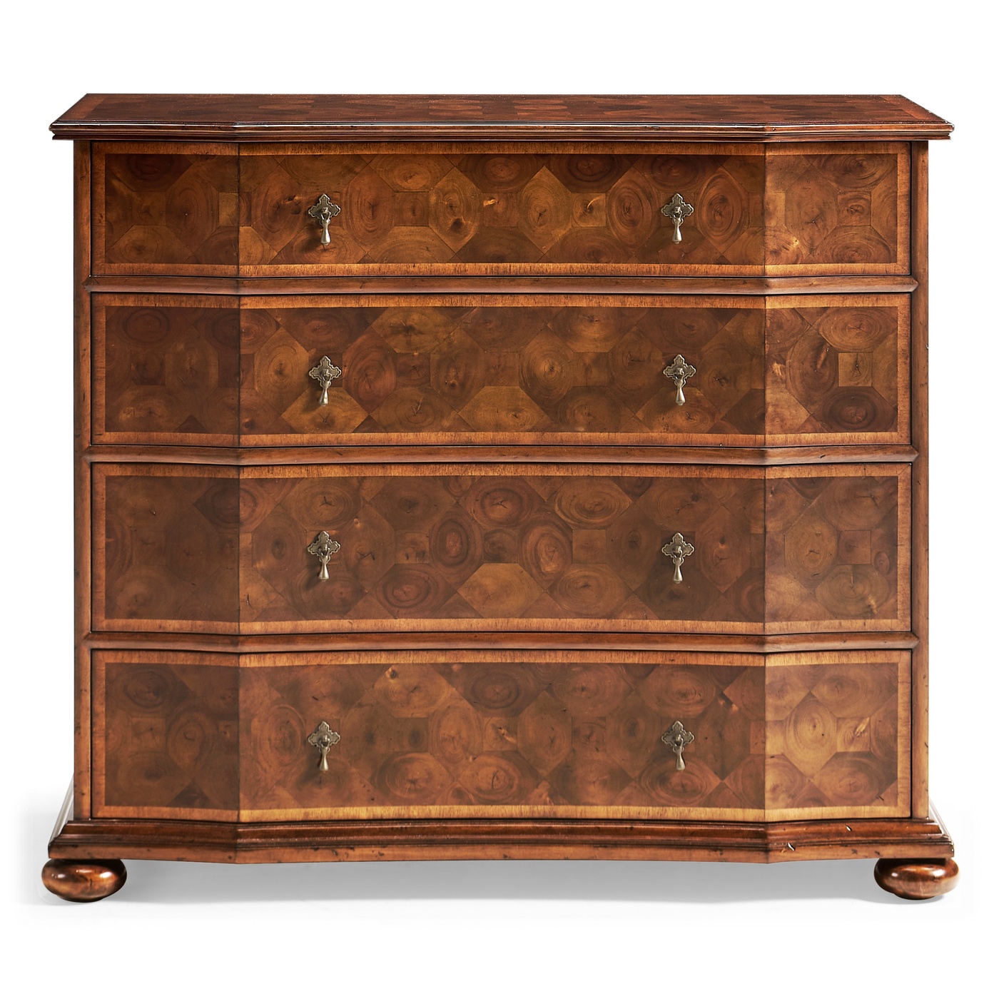 Oyster Veneer Large Chest of Drawers