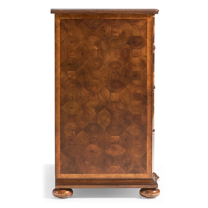 Oyster Veneer Large Chest of Drawers